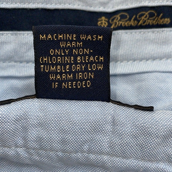 Brooks Brothers men’s 35x27 blue & white striped‎ genuine seersucker chino pants - Picture 8 of 8